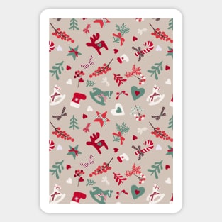 Christmas Toys Pattern Sticker